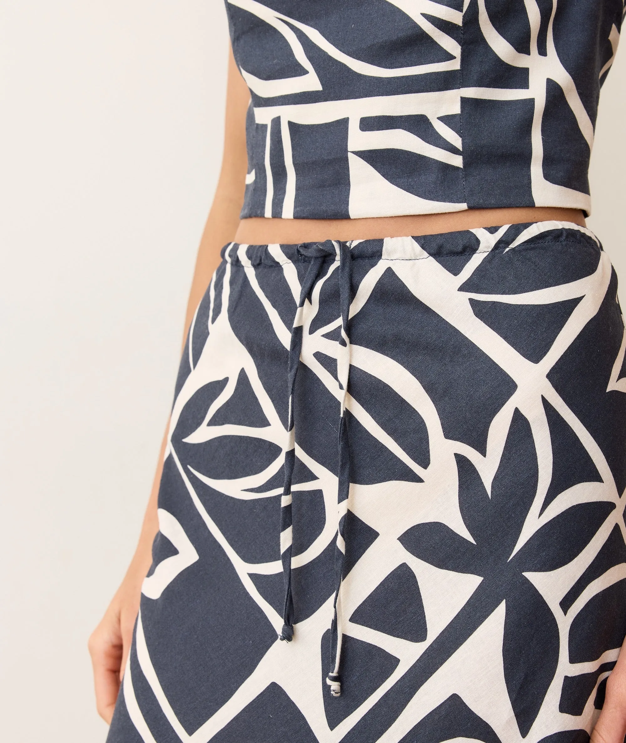 Avery Hemp Midi Skirt