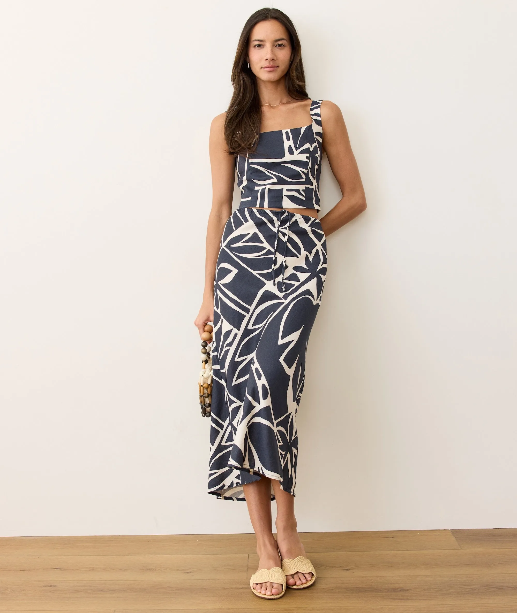 Avery Hemp Midi Skirt