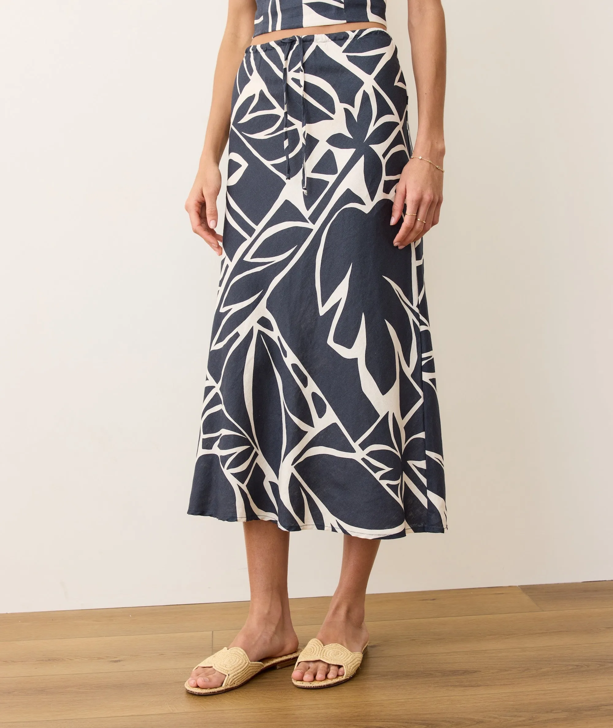 Avery Hemp Midi Skirt