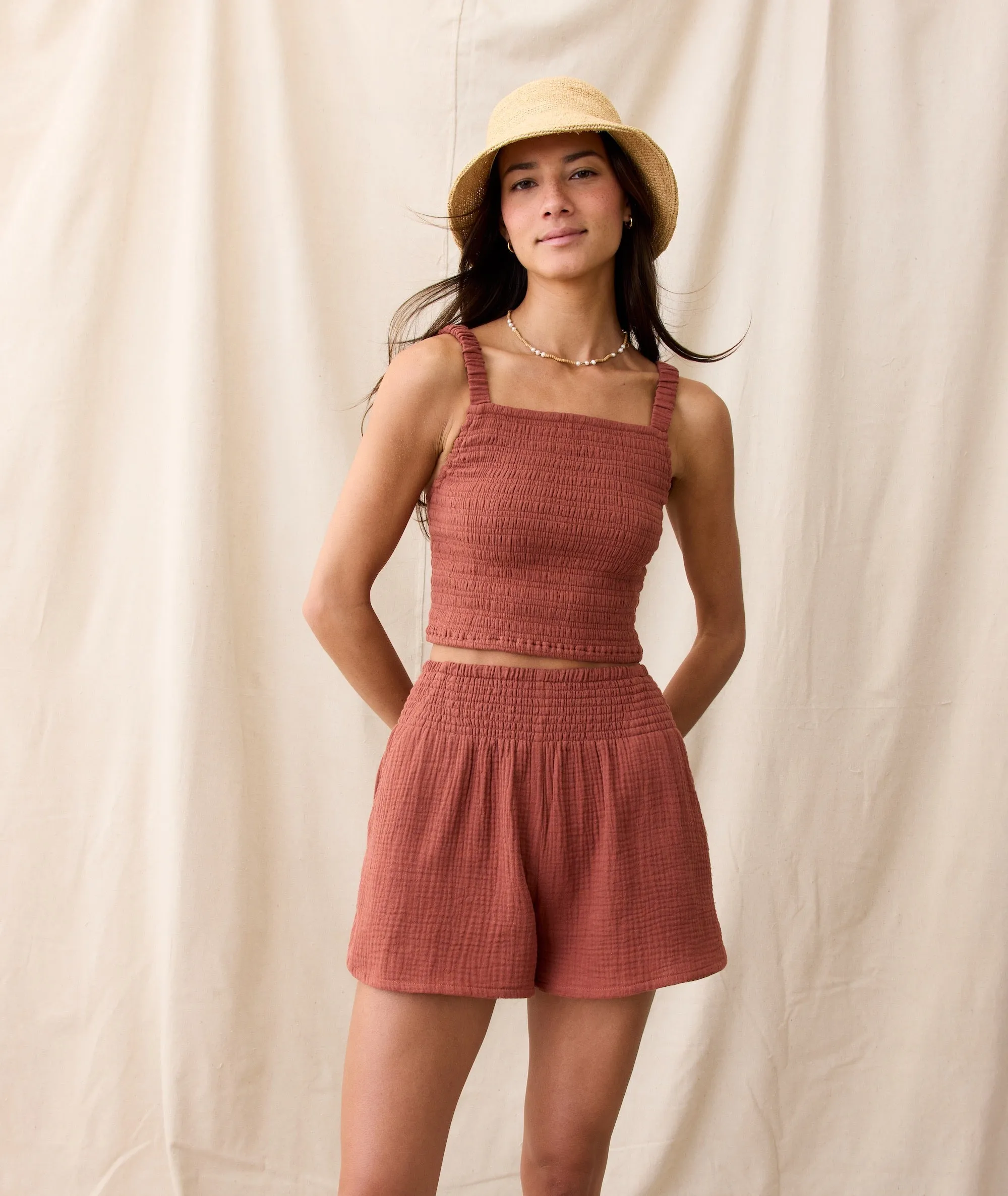 Cali Double Cloth Short