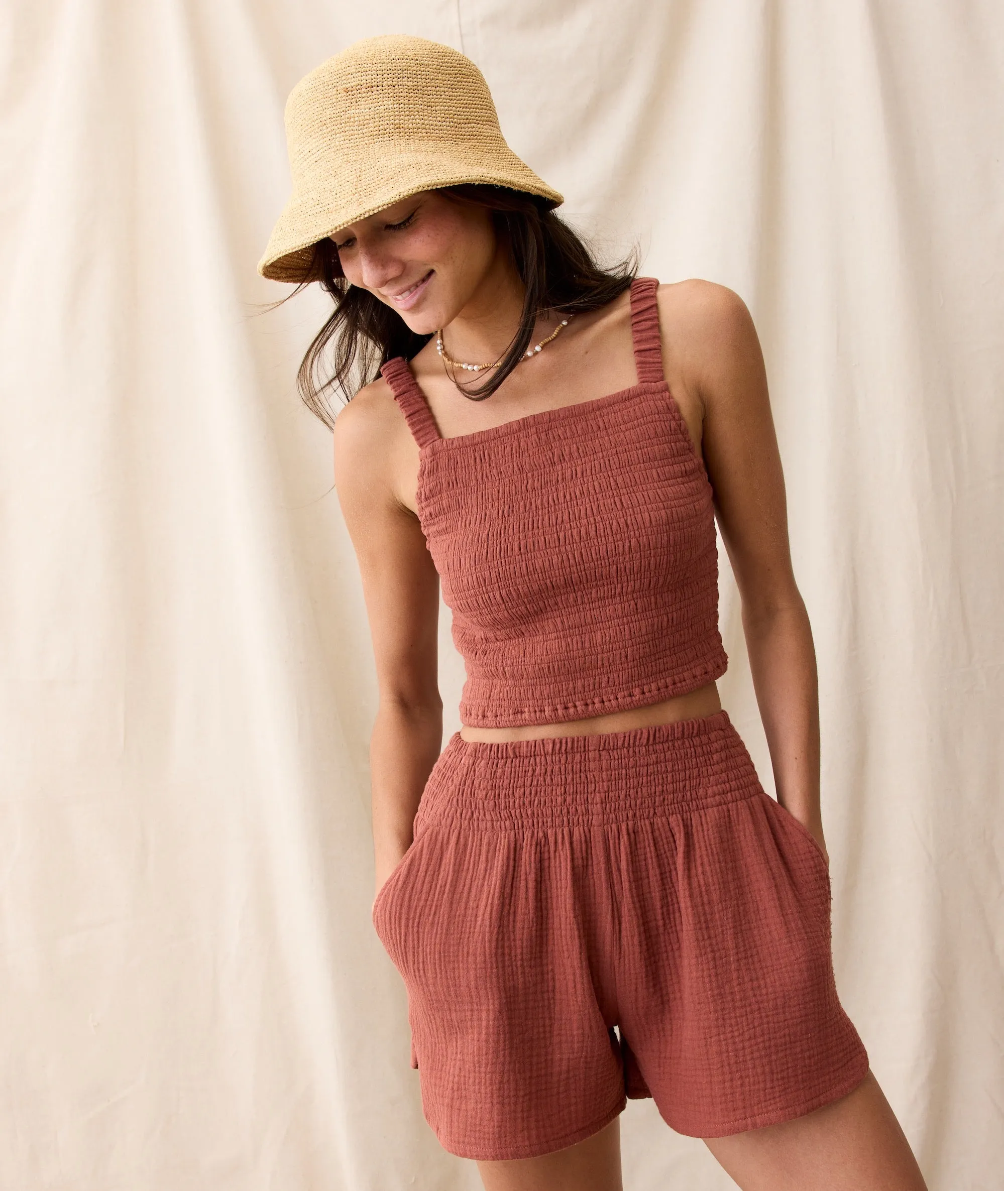 Cali Double Cloth Short