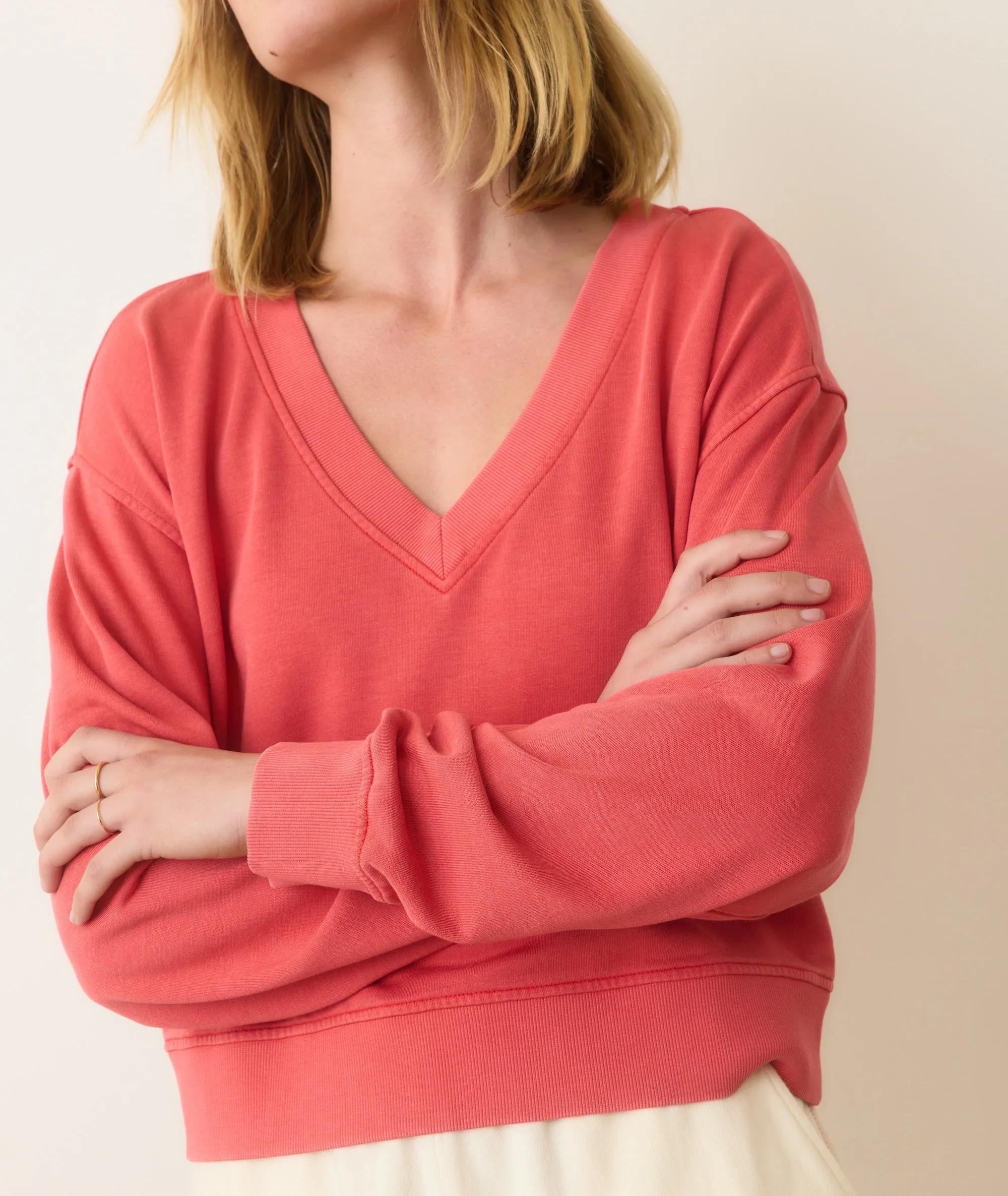 Cloud 9 Terry V-Neck Sweatshirt
