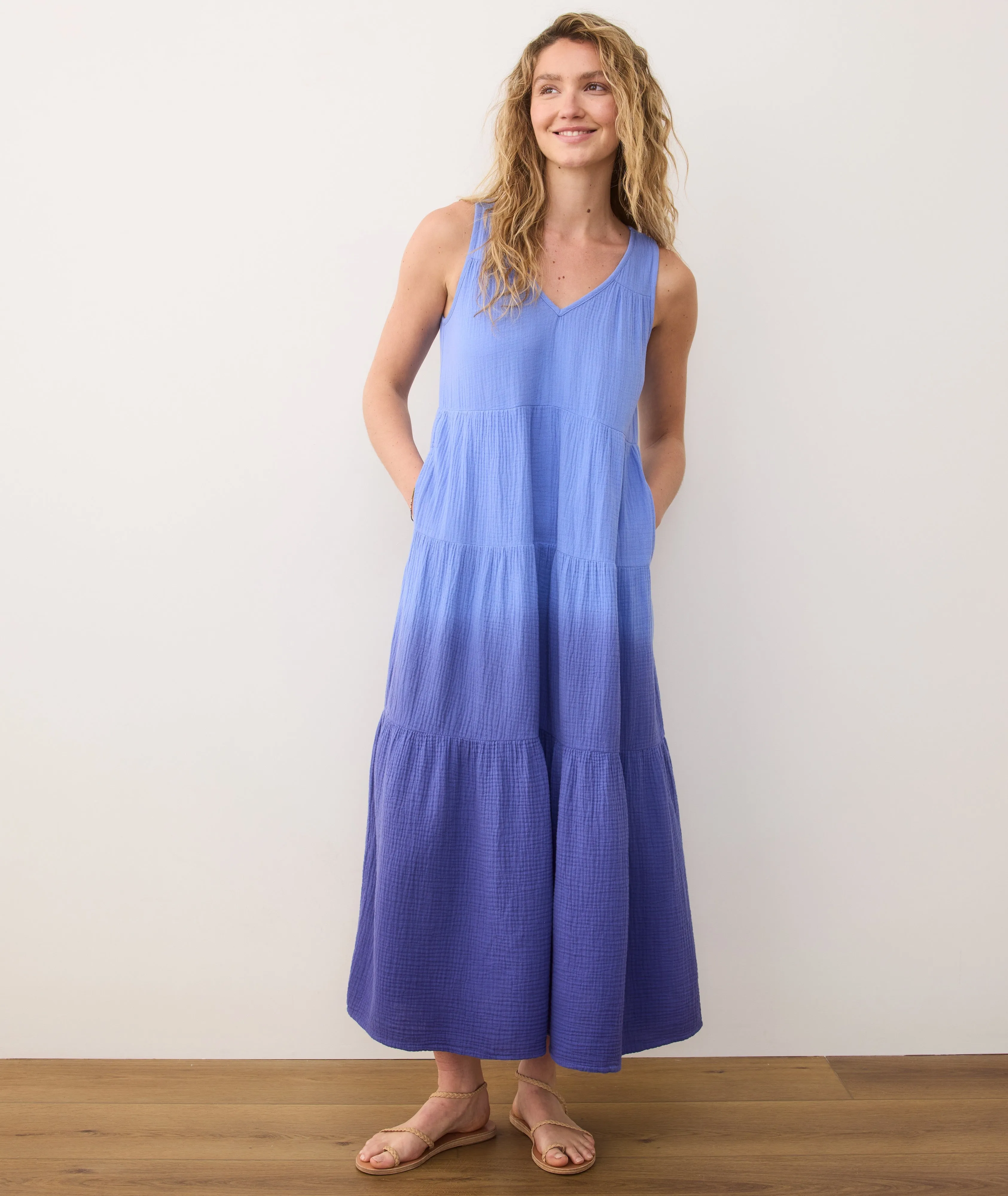 Corinne Double Cloth Maxi Dress