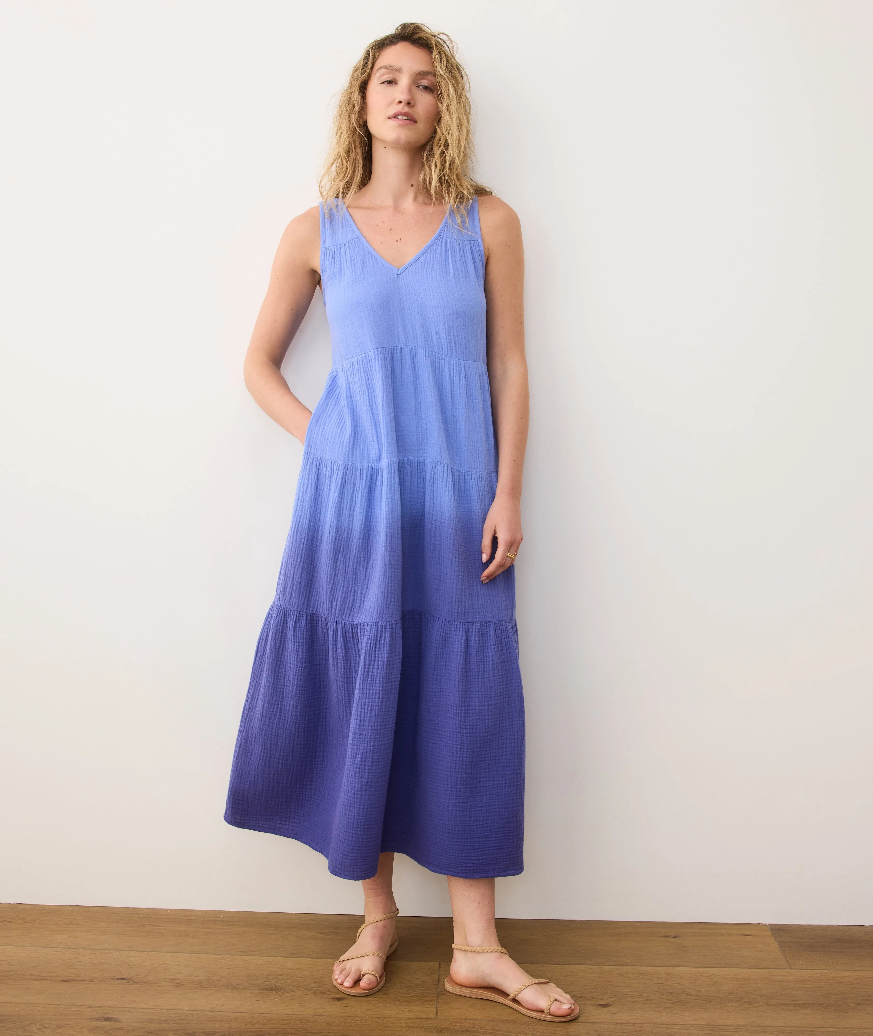 Corinne Double Cloth Maxi Dress