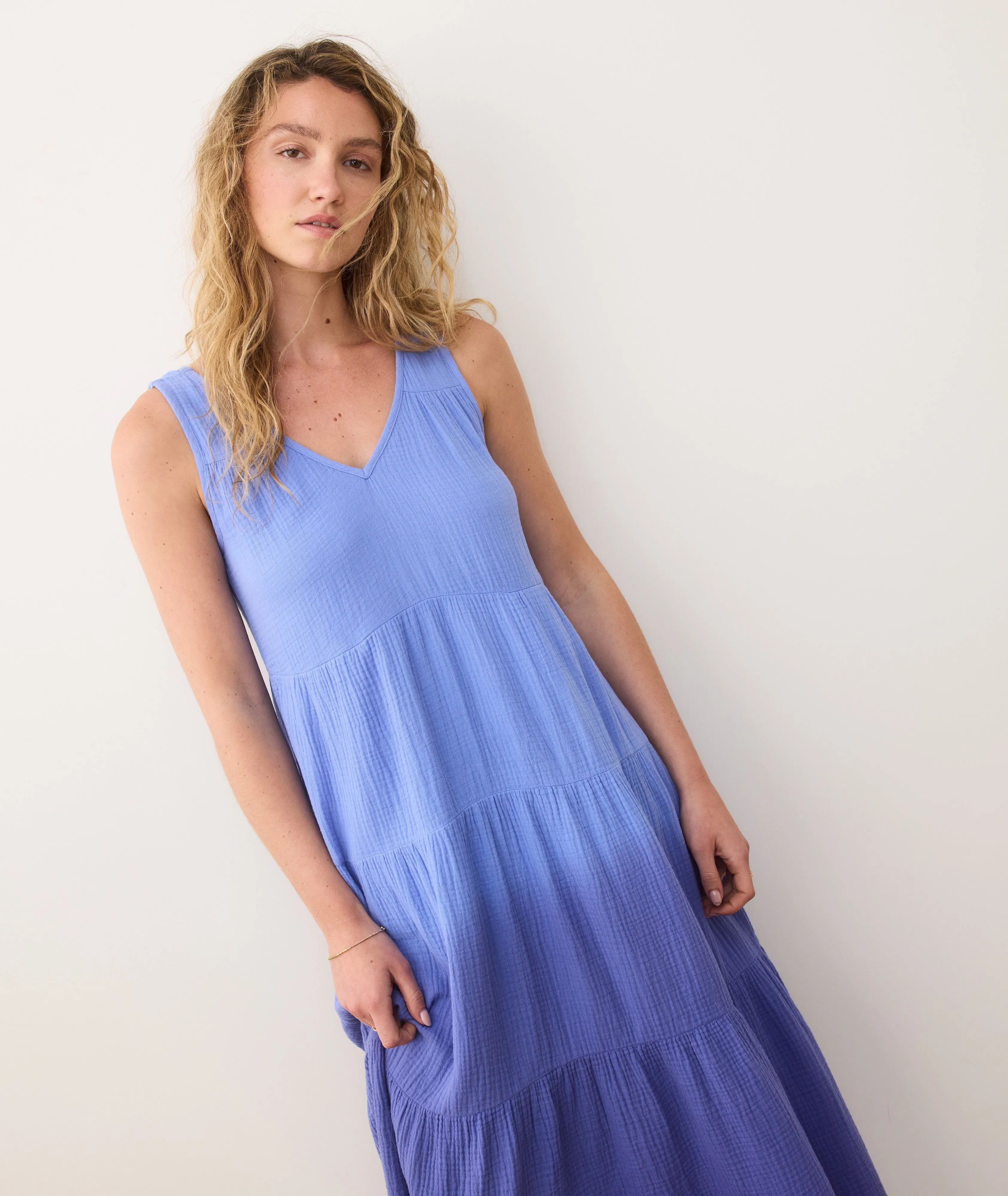 Corinne Double Cloth Maxi Dress
