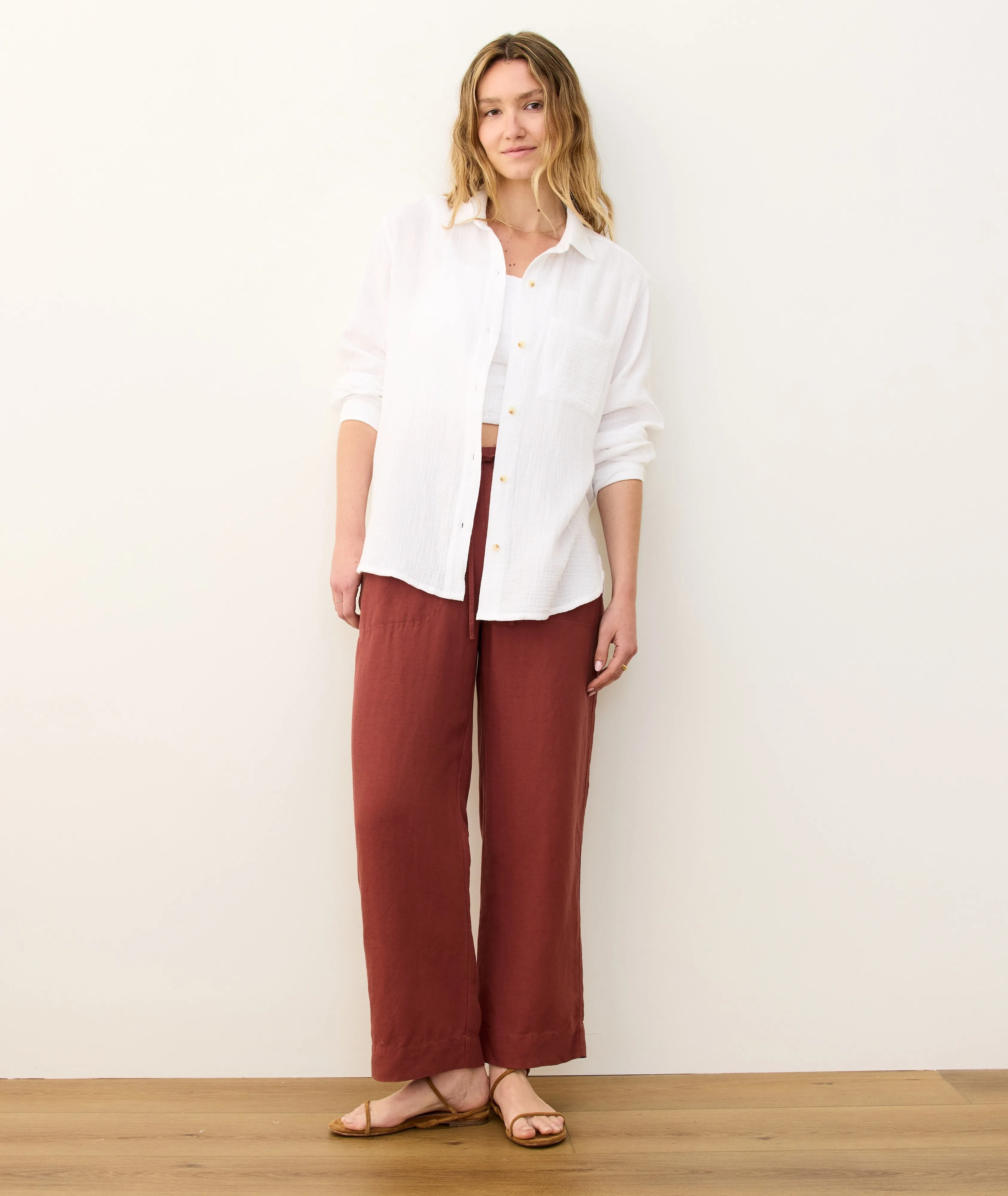 Jane Relaxed Double Cloth Shirt