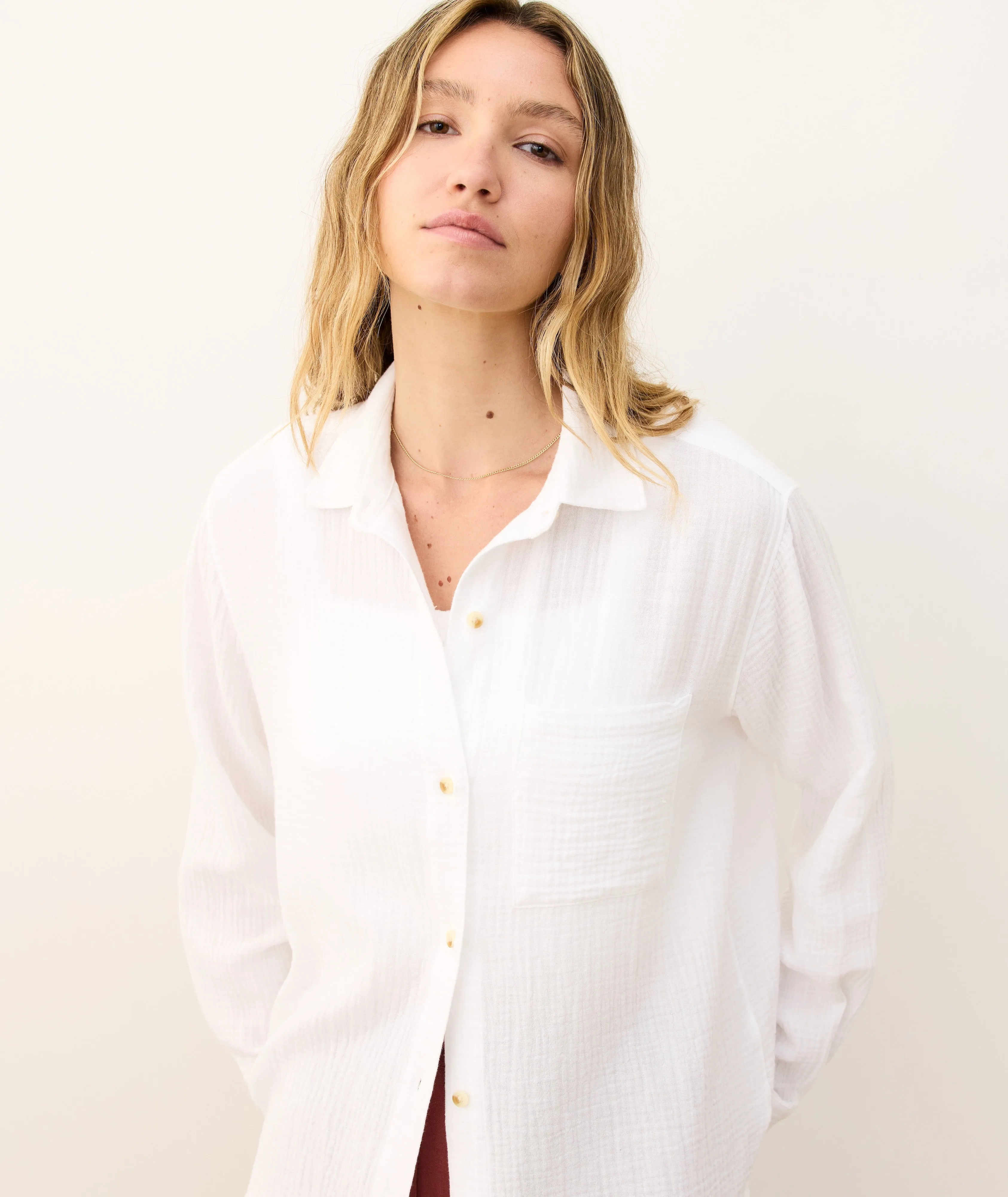 Jane Relaxed Double Cloth Shirt