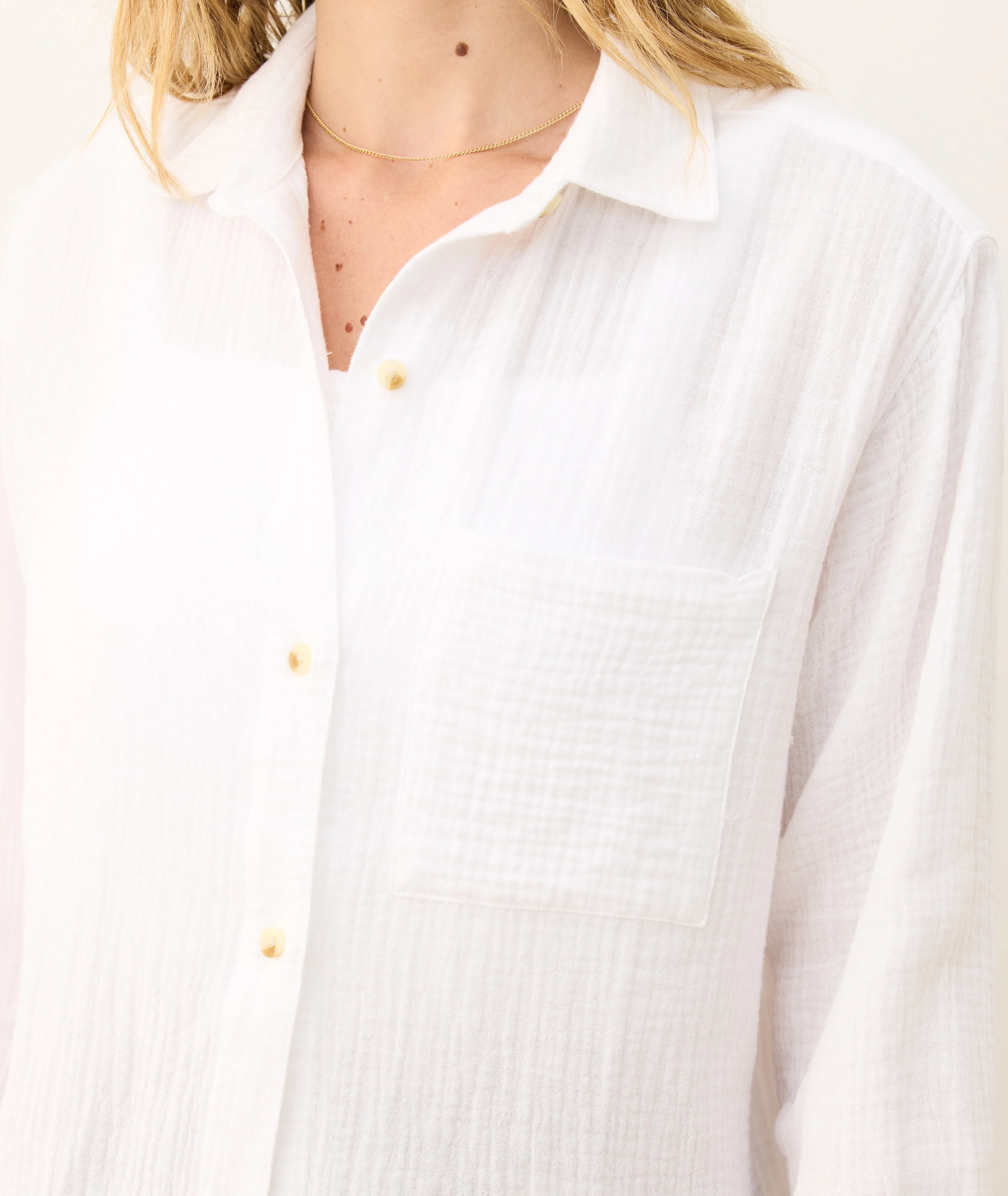 Jane Relaxed Double Cloth Shirt