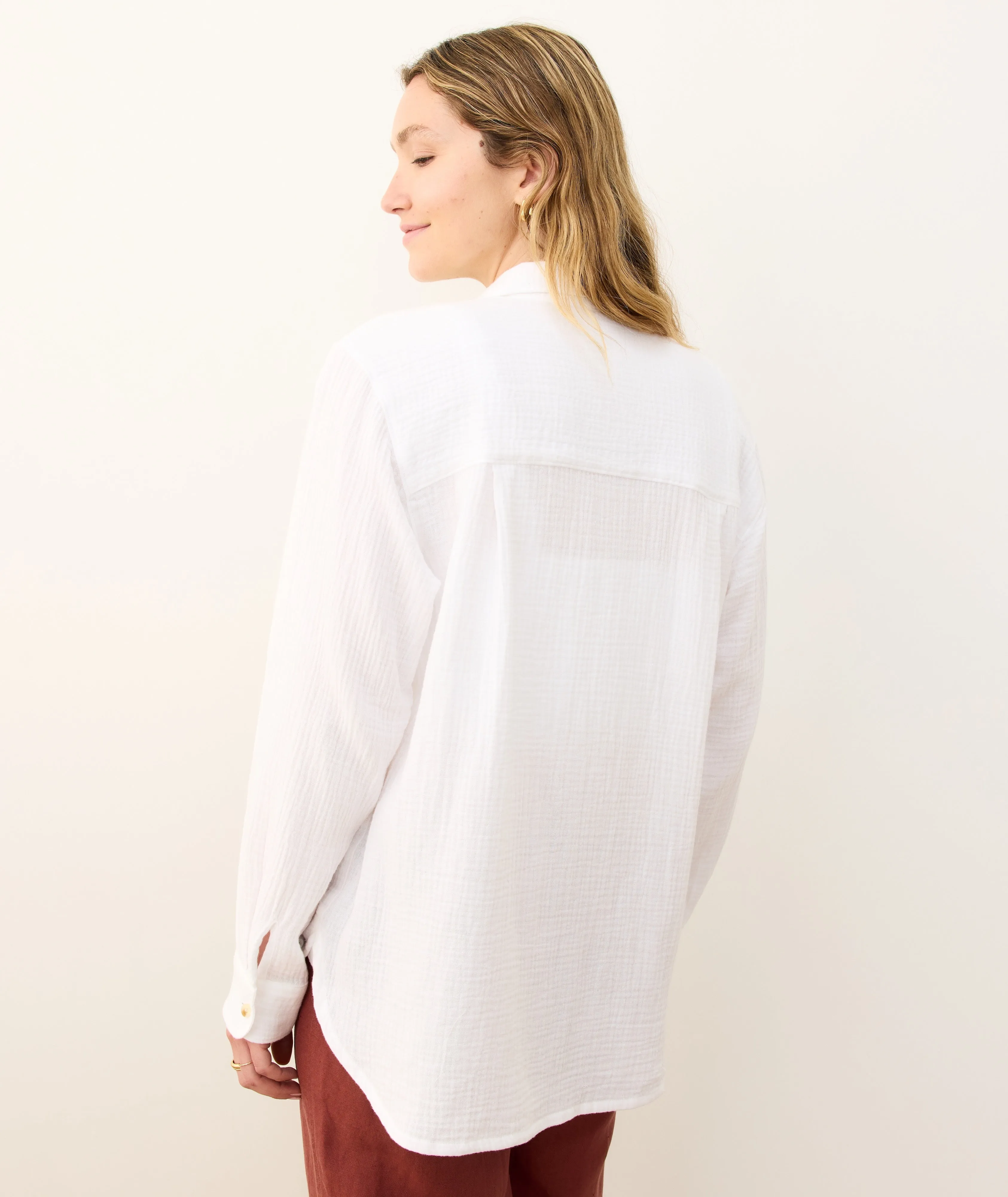 Jane Relaxed Double Cloth Shirt