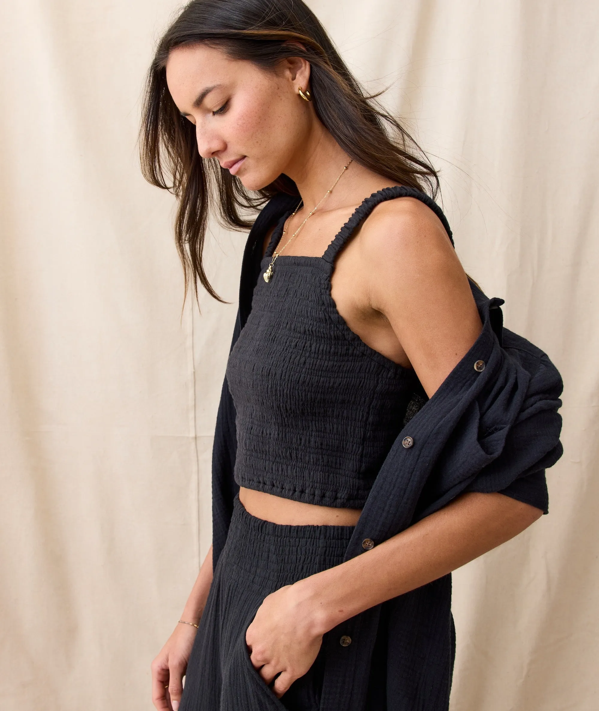 Jane Relaxed Double Cloth Shirt