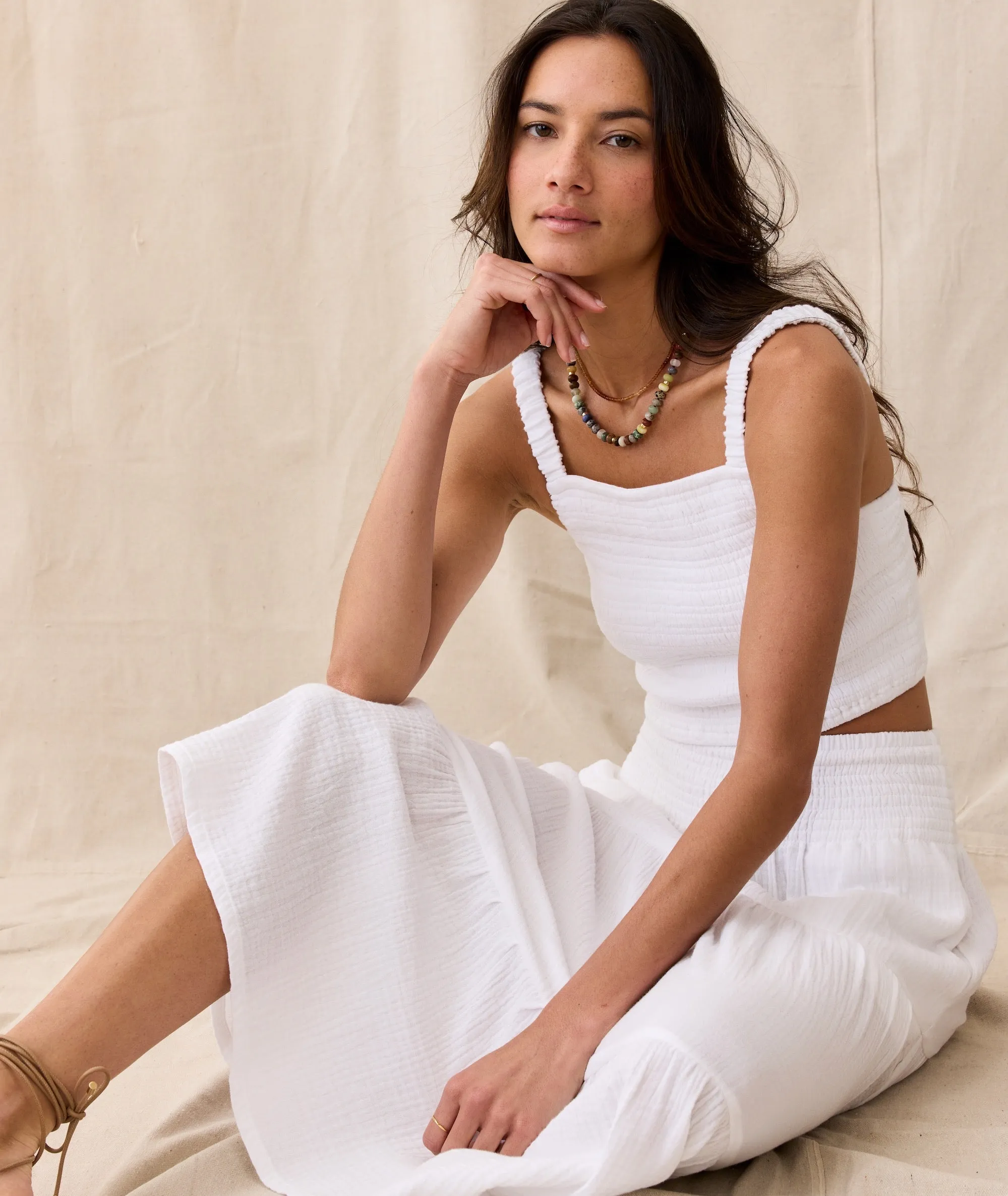 Lila Double Cloth Tank