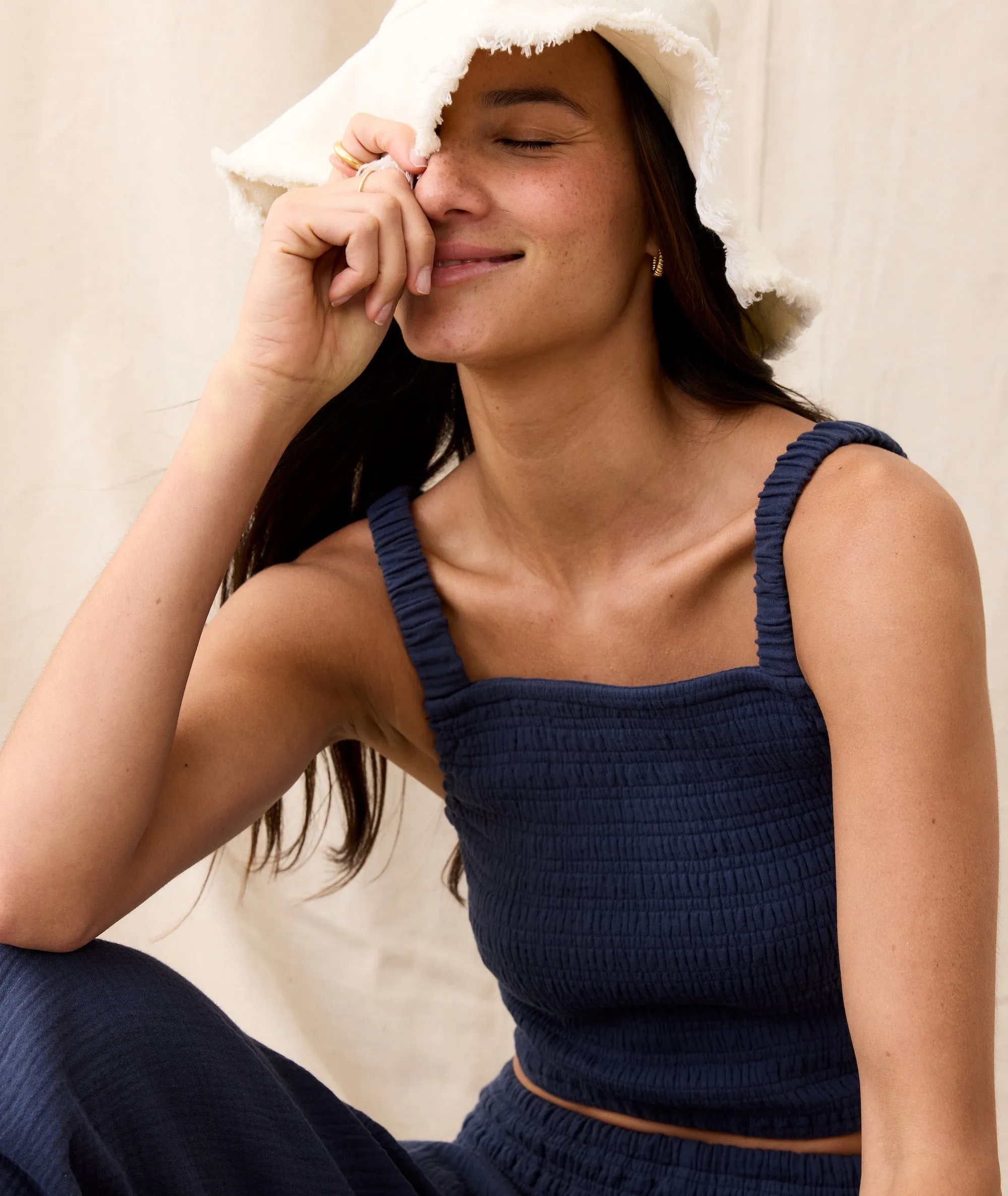 Lila Double Cloth Tank