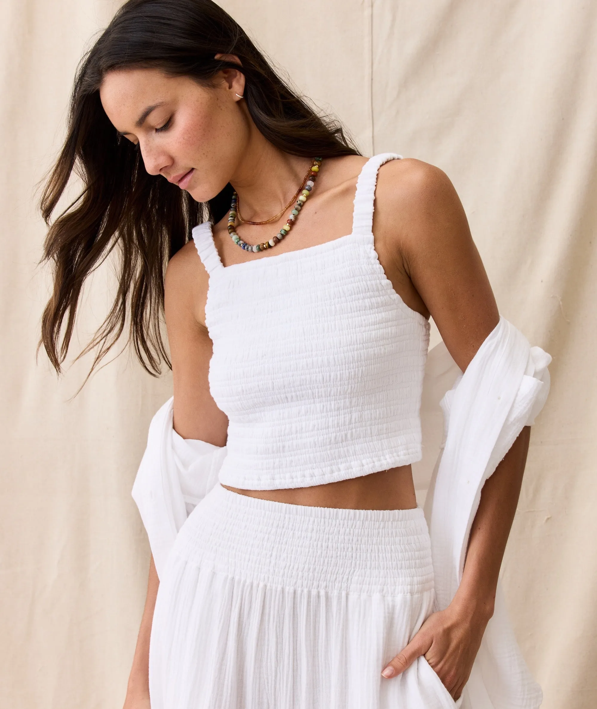 Lila Double Cloth Tank
