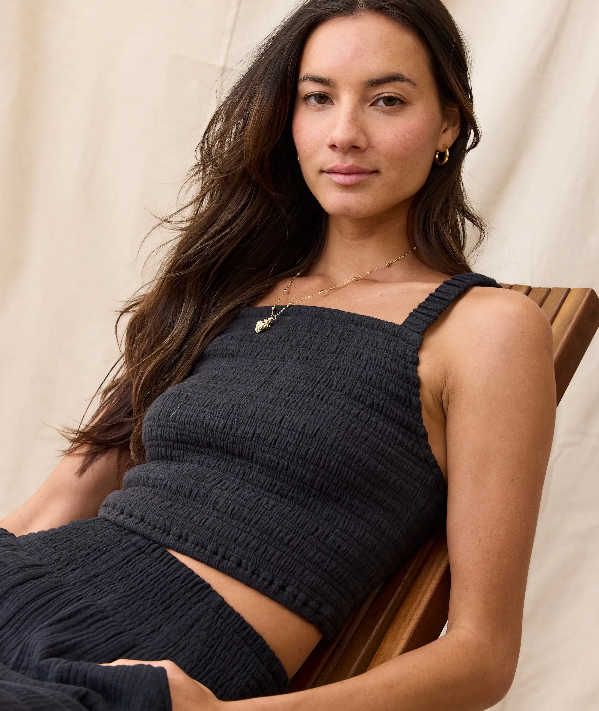 Lila Double Cloth Tank
