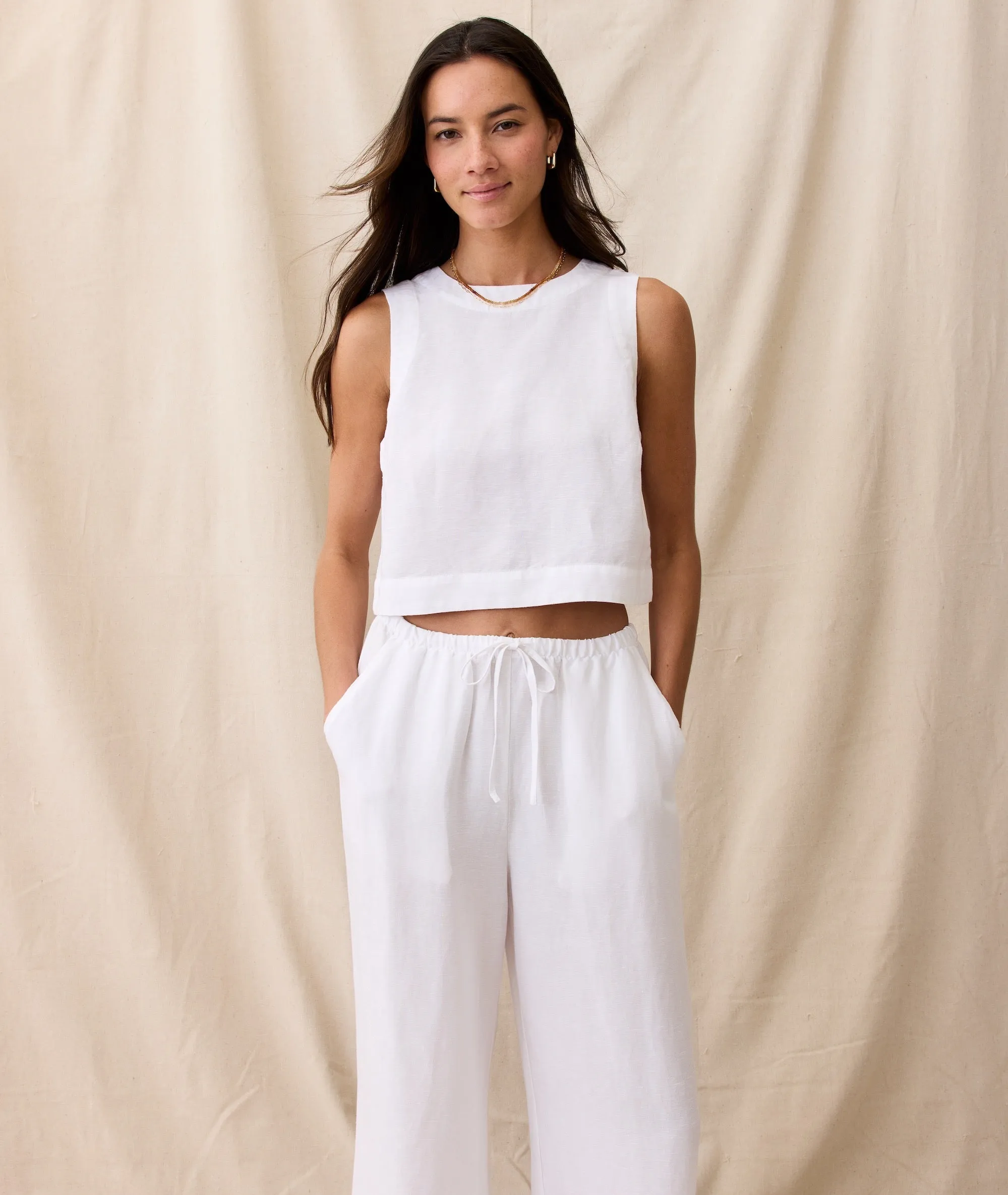 Quinn Linen Tank