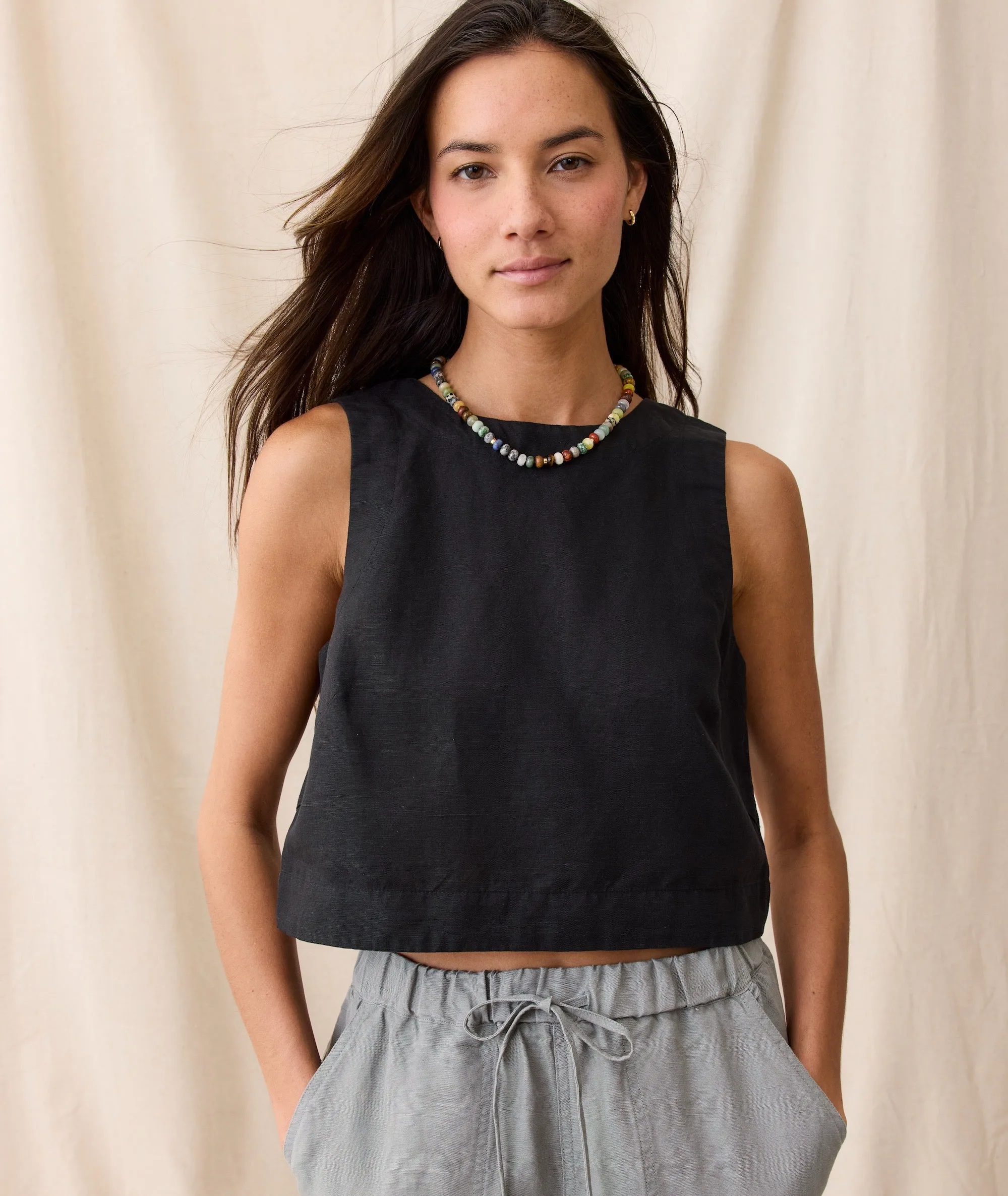 Quinn Linen Tank