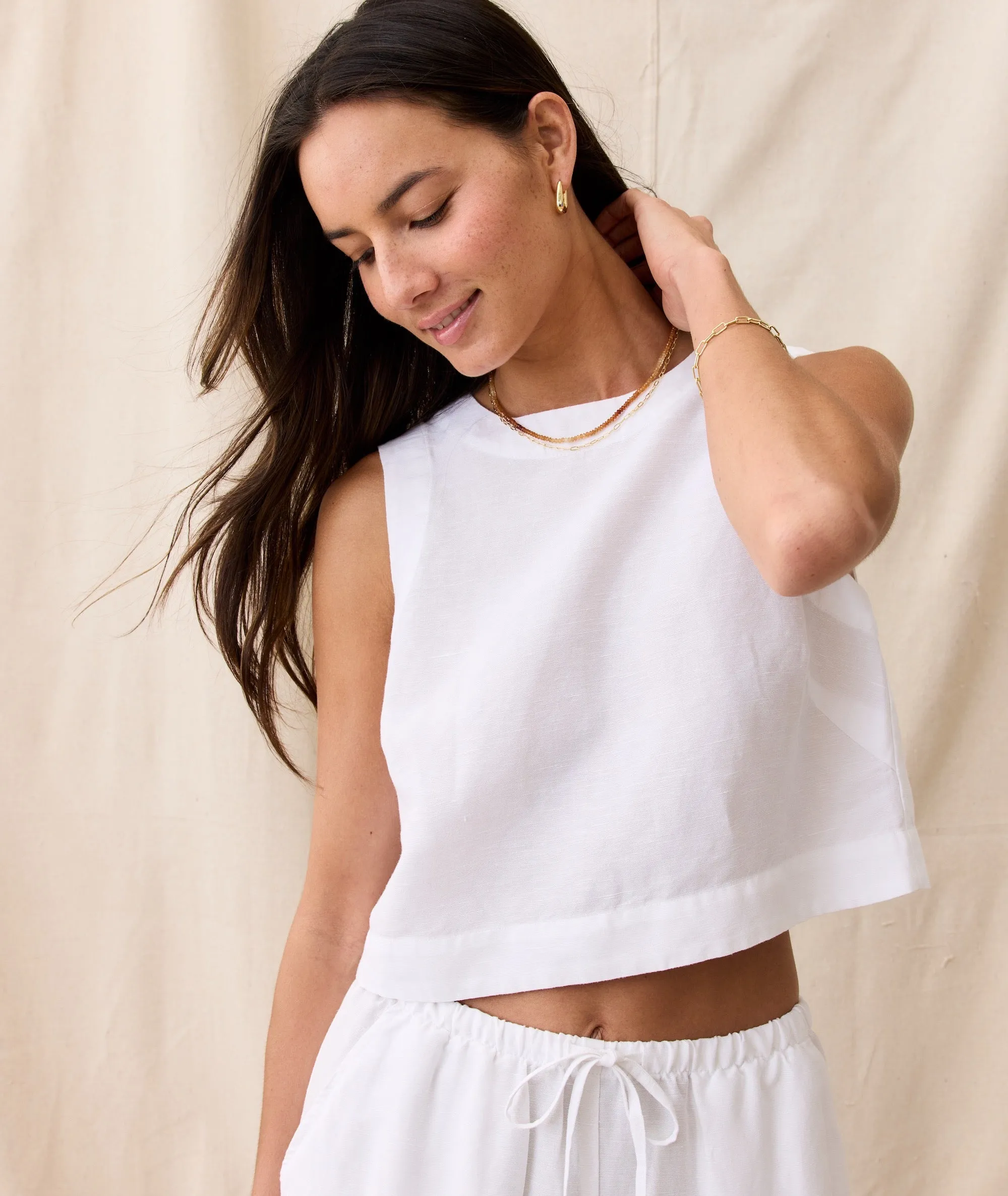 Quinn Linen Tank