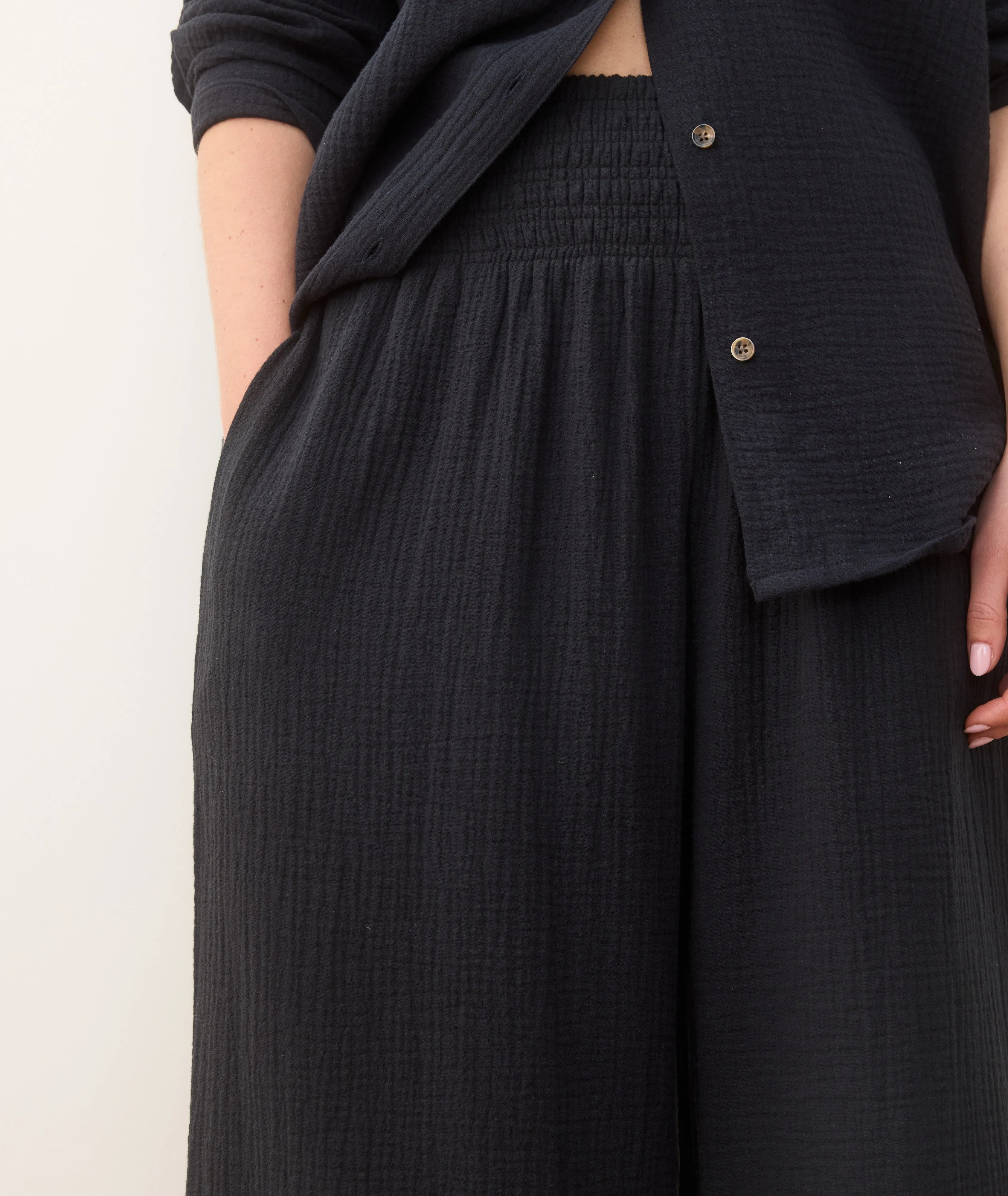Sophia Double Cloth Palazzo Pant