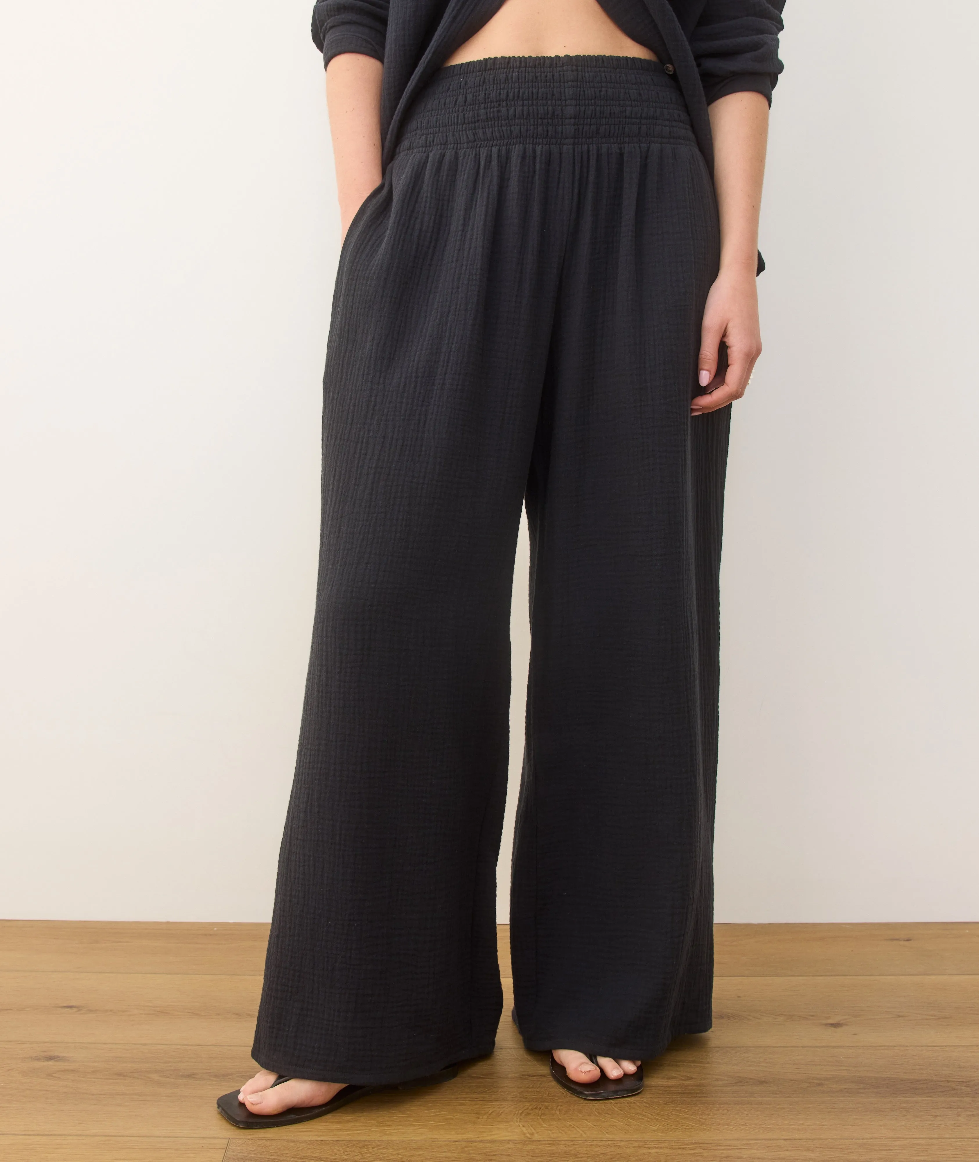 Sophia Double Cloth Palazzo Pant
